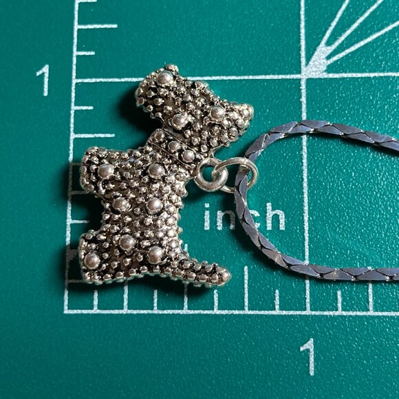 Silver Scottie Scottish Terrier Necklace Dog Vet Tech Gift Rescue Plated - Picture 8 of 8